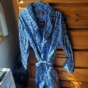 Hanes NWT Belted Men's Comfort Robe Plaid Size M/L